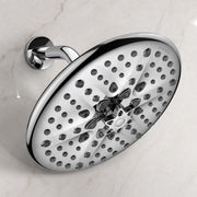 Plantex ABS Shower Head For Bathroom/Overhead Shower Without Arm/8 Different Modes Shower Head/Rain Shower Head For Bathroom - (Chrome)