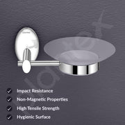 Plantex 304 Grade Stainless Steel Bathroom Soap Case/Holder/Stand/Bathroom Accessories - Oreva (Chrome)