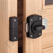 Plantex Latch Lock for Door/Baby Latch for Bathroom/Latch Lock for Main Door/Door Stopper - Pack of 1 (Black)