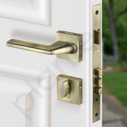 Plantex Triple Security Door Lock for Home/Main Door Lock Set with 3 Years of Warranty/Mortise Lock for Door with Brass Lock Body & Cylinder(7122 - Brass Antique Finish)