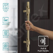 Plantex Heavy Duty Main Door Handle/18 Inch Door Handle for Main Door/Pull-Push Door Handle for Glass & Wooden Door/3 Years Warranty Pack of 1 (S-120-Brass Antique)