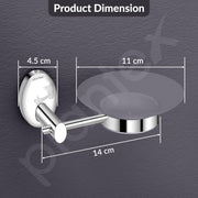 Plantex 304 Grade Stainless Steel Bathroom Soap Case/Holder/Stand/Bathroom Accessories - Oreva (Chrome)