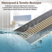 Plantex Louvers Panel for Wall/8 Feet Wall Panels/3D Charcoal Panel for Interior Walls DÃƒÆ’Ã‚Â©cor - Pack of 7 Covers - 56 Sq. Ft, Size-1 Feet x 8 Feet (YD-1209)