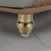 plantex 4 Inch Sofa Legs for Bed Furniture/Sofa Legs for Table/Sofa Support Legs with Rubber Grip (Brass Antique Finish, 8 Pcs)