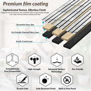 Plantex PVC Wall Panel/Louvers Panel for Wall/3d Wall Panel for Interior Wall DÃ©cor/Eco-Friendly Fluted Panel for Wall/- Pack of 7 Covers - 70 Sq.Ft (White & Black, 1ft x 10Ft)