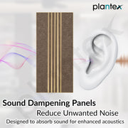 Plantex Louvers Panel for Wall/8 Feet Wall Panels/3D Charcoal Panel for Interior Walls DÃ©cor - Pack of 7 Covers - 56 Sq. Ft, Size-1 Feet x 8 Feet (WD-2204)