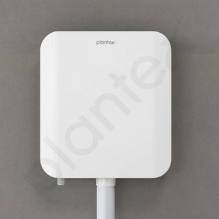 Plantex Flush Tank for Toilet/7 LTR Water Capacity Polypropylene Toilet Flush Tank/Slim and Dual Tone Cistern with Internal Accessories - Pack of 1 (Grey & White)