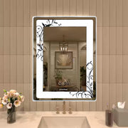 Plantex Mirror with Light with 3 Tone/Designer Mirror for Living Room/Bedroom/Dressing Room - Rectangle Shape (18 X 24 Inch)
