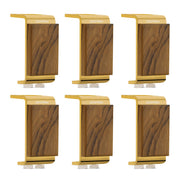 Plantex 4 Inch Sofa Legs for Bed Furniture/Sofa Legs for Table/Sofa Support Legs with Rubber Grip (Gold, 6 Pcs)