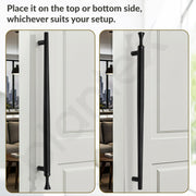Plantex Main Door Handle/Stainless Steel & Aluminium Door Handle/600mm Pull-Push Handle for Home/Office/Hotel - Pack of 1 (DTMD-413, Black & Gold)