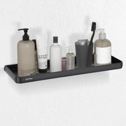 Plantex Shelf for Bathroom/Self Adhesive Wall Shelves/No Drill Bathroom Organizer/18x5 inch Shelf for Home/Office/Hotel - Pack of 1 (1502, Black)
