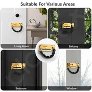 Plantex Door Chain with Baby Latch/Door Chain Lock for Main Door/Latch Lock for Door/Heavy Duty Door Safety Guard Lock for Home, Hotel & Office Security â€“ Pack of 1 (DTK-294-Gold)