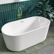 Plantex Bathtub For Bathroom/Freestanding Bath tub for Adults/Deep Soaker Bathtub with Overflow, Popup and Drain Pipe (BSM-203S-White-1700mm)
