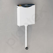 Plantex Flush Tank for Toilet with 10 Ltr Water Capacity/Dual Flushing Cistern for Bathroom/Polypropylene Toilet Flush Tank - Pack of 1 (Boss, Navy Blue & White)