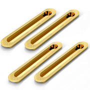 Plantex Sliding Door Handle/Concealed Handle for Sliding Door/160mm Concealed Handle for Wardrobe/Kitchen Cabinet - Pack of 4 (PVD Gold)
