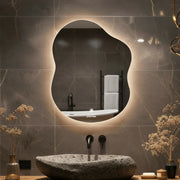 Plantex LED Bathroom Mirror with 3 Tone/Designer Mirror for Living Room/Bedroom/Dressing Room - Cloud Shape (18 x 24 Inch)