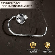 Plantex Towel Ring for Bathroom/Pure Brass Towel Holder/Towel Stand/Towel Hanger/Bathroom Accessories - Pack of 1 (APS-EFL-05, Chrome)