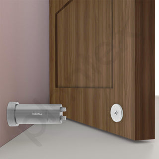 Plantex Stainless Steel Wall-Mounted Magnetic Door Stopper/Door Catcher for Wooden Door - Pack of 4 (Matt)