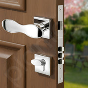 Plantex Main Door Lock/Mortise Lock for Door with 3 Years of Warranty - Robust Door Lock for Home with Brass Lock Body & Cylinder(7020 - Chrome)
