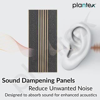 Plantex Louvers Panel for Wall/8 Feet Wall Panels/3D Charcoal Panel for Interior Walls Décor - Pack of 7 Covers - 56 Sq. Ft, Size-1 Feet x 8 Feet (YD-1209)