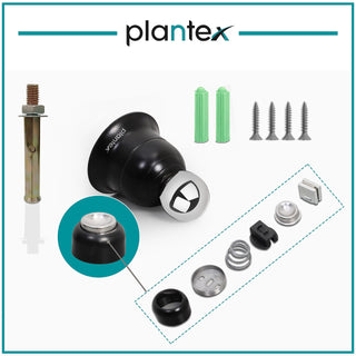 Plantex Door Magnet Stopper for Home/Gate Stopper for Main Door/Door Stopper Magnet/Magnetic Door Stopper - 3Inch (Black Finish)