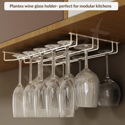 Plantex Wine Glass Rack/Holder Upside Down Hanging Organizer/Glass Hanging Stand for Pubs/Kitchen/Bars (L15.5 x W13 Inches - Triple Line)