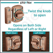 Plantex Latch Lock for Main Door/Door Latch for Bathroom/Door Lock Latch for Home/Office/Bedroom/Door Stopper -Pack of 1 (PVD Rose Gold)