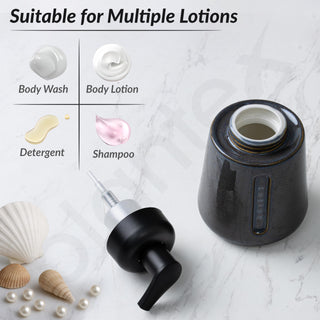 Plantex Ceramic Soap Dispenser for Washbasin/Hand Soap Dispenser/Soap Dispenser for Kitchen/Bathroom Accessories - Pack of 1