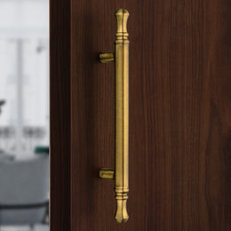 Plantex 14 inch Main Door Handle/Heavy Duty Door Handles for Main Door/Pull-Push Handle for Glass & Wooden Doors - Pack of 1 (Brass Antique) - 3 Years Warranty