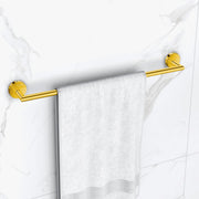 Plantex 304 Grade Stainless Steel 24 inch Single Towel Rod for Bathroom/Towel Stand/Towel Hanger/Towel Bar/Bathroom Accessories - Oreo (Gold)