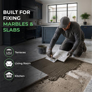 Plantex Lexora Tile Adhesive for Terracotta/Ceramic & Quarry Tiles/Polymer Modified Cement Adhesive for Floor & Wall Tiles Fixing/ Kitchen & Bathroom  Use - 20kg (LX-04, Grey)