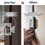 Plantex Stainless Steel Butterfly Hinges for Door/Non-Mortise Hinge/4 Inch x 14 Gauge Door Hinges/2.5 mm Hinge for Home/Office/Hotel - Pack of 6 (Chrome)