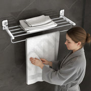 Plantex Dream Stainless Steel Towel Rack For Bathroom/Towel Stand/Towel Hanger/Bathroom Accessories - (24 Inch-Chrome) - Pack of 1