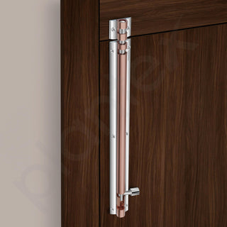 Plantex Heavy Duty 12-inch Joint-Less Tower Bolt for Wooden and PVC Doors for Home Main Door/Bathroom/Windows/Wardrobe - Pack of 8 (703, Rose Gold and Chrome)