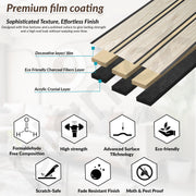 Plantex PVC 3D Wall Panels for Interior Wall Décor/Eco-Friendly Fluted Louvers Panel for Walls/PVC Panels for Wall 10 Feet/3D Louvers Wall Panels/Pack of 7 Covers 70 Sq. Ft(Ivory Oak)