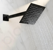 Plantex 14-Inch Shower Arm for Overhead Shower/Stainless Steel Shower Pipe/Wall Mount Bathroom Fitting with Â½-Inch Thread - Pack of 1 (Black)