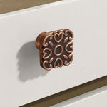 Plantex Knobs for Drawer/Square Drawer Knobs/Knobs for Cabinets/Pull-Push Knobs for Kitchen/Bedroom Drawer - Pack of 1 (DTK-299, Copper Antique)