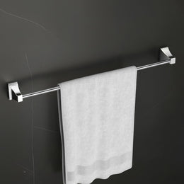 Plantex Towel Rod for Bathroom/Pure Brass Towel Hanger/24in Towel Holder/Bathroom Accessories - Pack of 1 (APS-DL-11, Chrome)