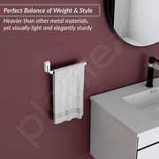Plantex Smero Pure Brass Hand Towel Hanger/Towel Holder for Washbasin/Napkin Hanger for Wash basin/Bathroom Accessories (Chrome Finish) Superb