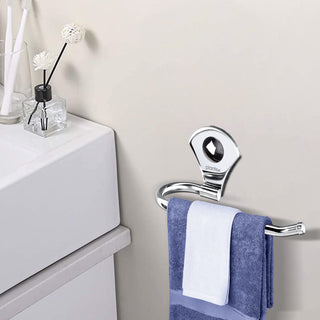 Plantex Royal Stainless Steel Napkin Holder for Wash Basin/Towel Ring/Napkin Holder/Bathroom Accessories (Chrome)
