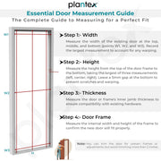 Plantex WPC Doors for Home (25 mm - Thickness)/Waterproof Bathroom Door/2.25x6.75 Feet Wooden Finished Door for Office/Balcony/Kitchen, Density-550 (27x81 inch)