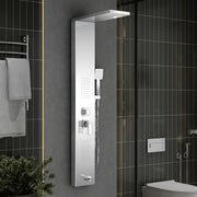 Plantex 304 Grade Stainless Steel Shower Panel for Bathroom with Showerhead/Hand Shower/Body Massage Jets/Bathroom Shower System-(KM-8111)