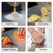 Plantex Stainless Steel Chopping Board/Vegetable Cutting Board/Anti-Bacterial, Scratch-Resistant, Durable, Non-Slip & Knife Friendly Cutting Pad (Size- 31 X 20.5 cm)