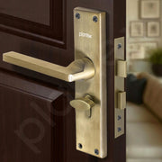 Plantex Stainless Steel Door Lock Handle Set/6-Lever Lock Mechanism with 3 Years of Warranty/Mortise Lock with 3 Keys, Brass Lock Body & Cylinder - (Brass Antique)
