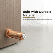 Plantex Stainless Steel Wall-Mounted Magnetic Door Stopper/Door Catcher for Wooden Door/Stops for Door - Pack of 4 (PVD Rose Gold)