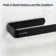 Plantex Space Aluminium Napkin Ring for Wash Basin/Towel Hanger for Bathroom/Napkin Hanger for Kitchen/Bathroom Accessories (Black - Powder Coated)