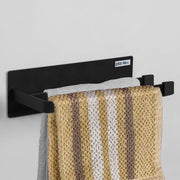 Plantex Magnetic Double Napkin Holder/Towel Holder/Towel Hanger/Stand for Bathroom/Bathroom Accessories - (Black)