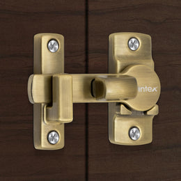 Plantex Door Lock Latch/Door Latch for Bathroom/Bedroom/Balcony/Wardrobe/Door Safety Lock/Flip Latch Lock for Door/Chitkani/Baby Latch for Bathroom/Door Stopper - (BrassAntique)