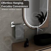 Plantex Stainless Steel Napkin Hanger for Washbasin/Napkin Holder for Bathroom/Towel Ring/Bathroom Accessories - Dream (Chrome Finish) Pack of 1