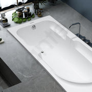 Plantex Pure Brass Bathtub Overflow with Chain Plug and Waste Coupling/Overflow Set/Durable and Stylish Design for Efficient Drainage and Easy Installation - (Chrome)